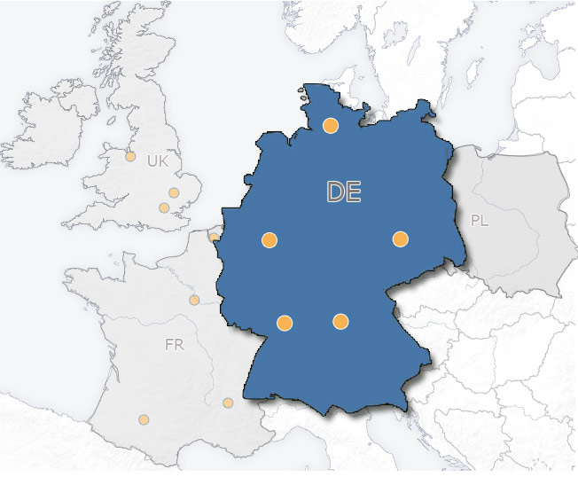 Unsere Standorte in Deutschland